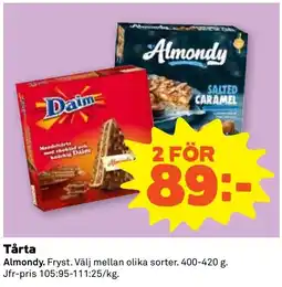 Coop Nära Almondy tårta erbjuda