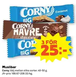 Coop Nära Corny muslibar erbjuda