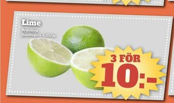 Bonum Matmarknad Lime erbjuda