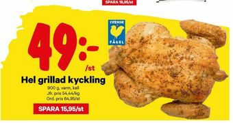 City Gross Hel grillad kyckling erbjuda