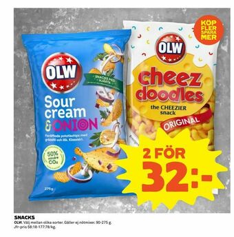 Coop Extra Snacks erbjuda