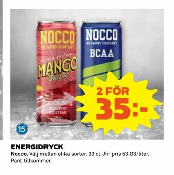 Coop Extra Energidryck erbjuda