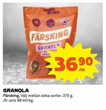 Coop Daglivs Granola erbjuda