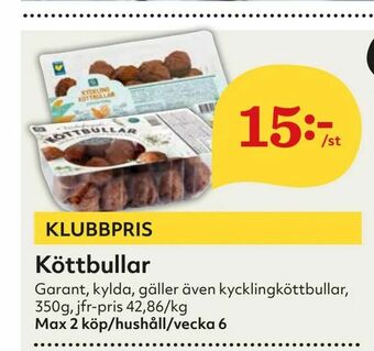 Hemköp Köttbullar erbjuda