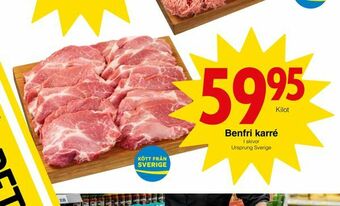Matöppet Benfri karré erbjuda