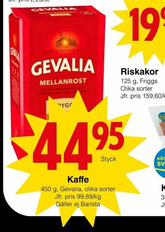Matöppet Kaffe erbjuda