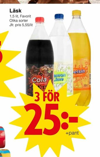 Matöppet Läsk erbjuda
