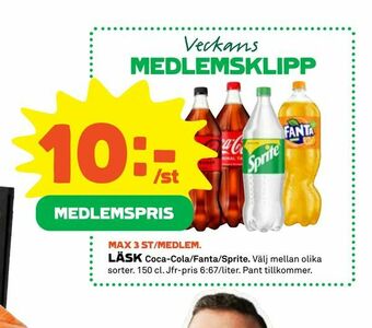 Coop Läsk erbjuda