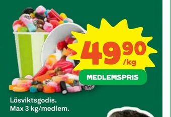 Coop Lösviktsgodis erbjuda