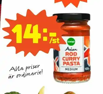 Röd currypasta
