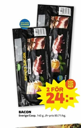 Stora Coop Bacon erbjuda