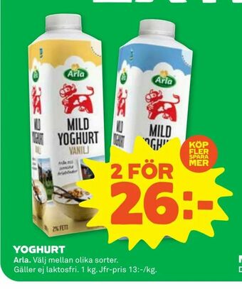 Stora Coop Yoghurt erbjuda