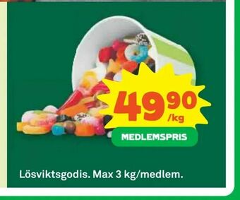 Stora Coop Lösviktsgodis erbjuda