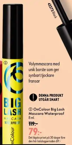 Oriflame OnColour big lash mascara waterproof erbjuda