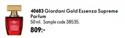 Oriflame Giordani gold essenza supreme parfum erbjuda