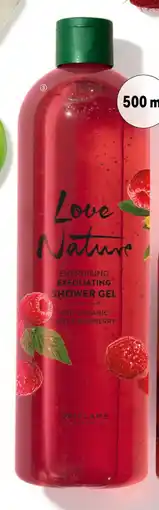 Oriflame Love Nature Energising Exfoliating Shower Gel with Organic Mint & Raspberry erbjuda