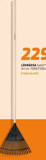 Järnia Fiskars lövräfsa solid erbjuda