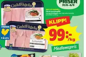 Färsk kycklingfilé, Medlemspris