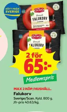 Stora Coop Falukorv, Medlemspris erbjuda