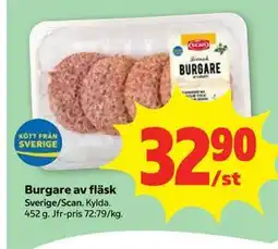 Stora Coop Burgare av fläsk erbjuda