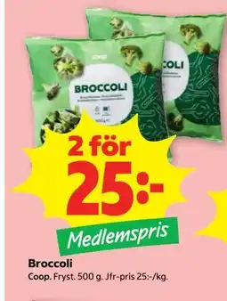 Stora Coop Broccoli, Medlemspris erbjuda
