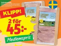 Stora Coop Smörgåspålägg, Medlemspris erbjuda