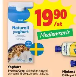 Stora Coop Yoghurt, Medlemspris erbjuda