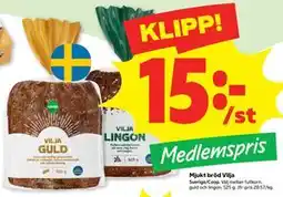 Stora Coop Mjukt bröd Vilja, Medlemspris erbjuda