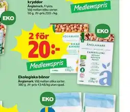 Stora Coop Ekologiska bönor, Medlemspris erbjuda
