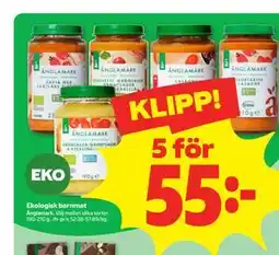 Stora Coop Ekologisk barnmat erbjuda