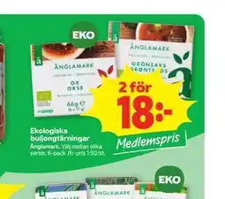 Stora Coop Ekologiska buljongtärningar, Medlemspris erbjuda