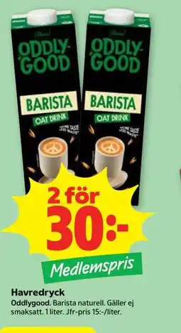 Stora Coop Havredryck, Medlemspris erbjuda