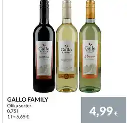Nielsen Discount GALLO FAMILY, EUR 4.99 erbjuda