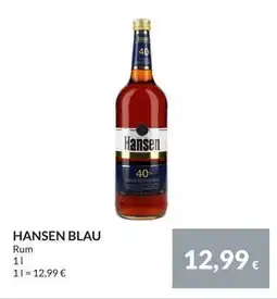 Nielsen Discount HANSEN BLAU, EUR 12.99 erbjuda