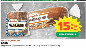 Coop Konsum BRÖD erbjuda