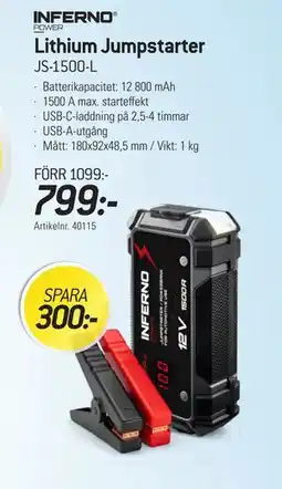 thansen Lithium Jumpstarter erbjuda