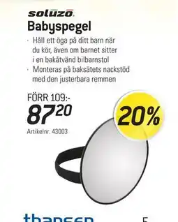 thansen solūzo Babyspegel erbjuda