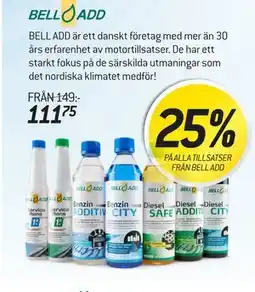 thansen 25% PÅ ALLA TILLSATSER FRÅN BELL ADD erbjuda