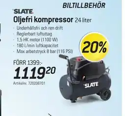 thansen SLATE Oljefri kompressor erbjuda