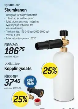 thansen optimize Skumkanon erbjuda