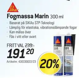 thansen Sika Fogmassa Marin erbjuda