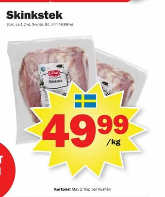 Pekås Skinkstek erbjuda