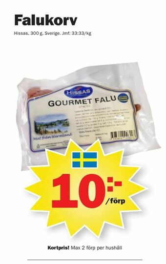 Pekås Falukorv erbjuda