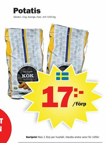 Pekås Potatis erbjuda