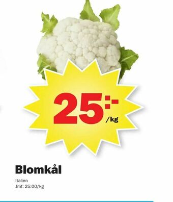 Pekås Blomkål erbjuda