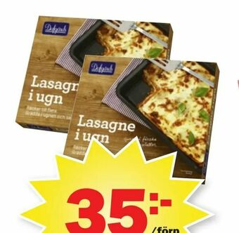 Pekås Lasagne erbjuda