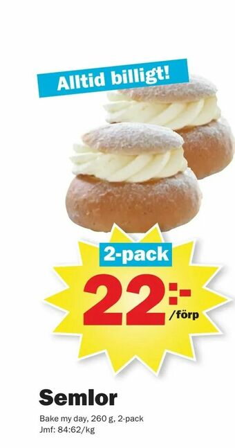 Pekås Semlor erbjuda