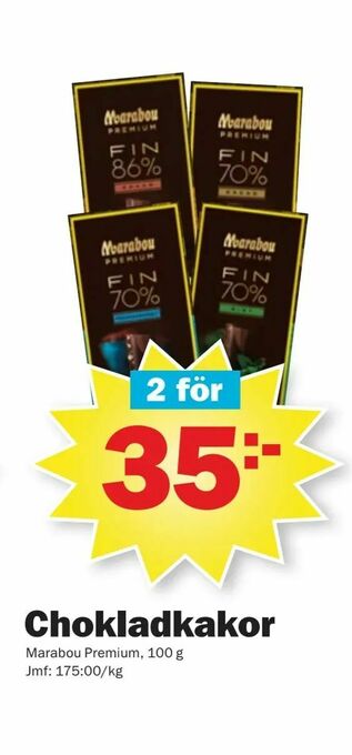 Pekås Chokladkakor erbjuda