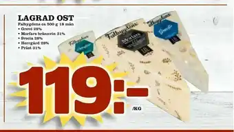 Prisma Mat Lagrad ost erbjuda