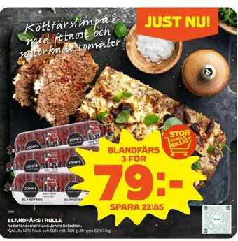Stora Coop Blandfärs i rulle erbjuda